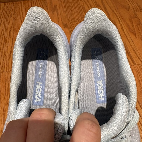 Women's Hoka One One Solimar Running Shoes Sneakers Sz 7.5 Illusion Ether - Picture 9 of 11